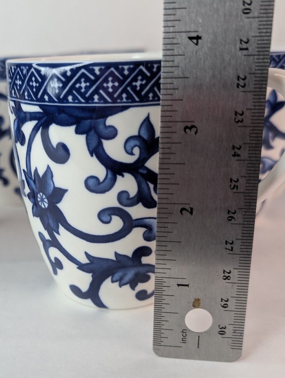 Ralph Lauren Mandarin Blue and White Coffee Cups Set Of (6) - Picture 7 of 7